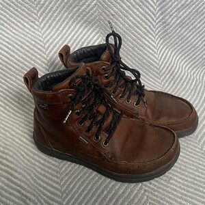 Lems boulder womens size 8 shoes brown leather waterproof barefoot boots